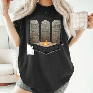 Vintage Sports Cotton Daily Tshirt Retro Cartoon Prints Tombstone Design Casua l T Shirts Fashionable For Women's Tee Gym Ready