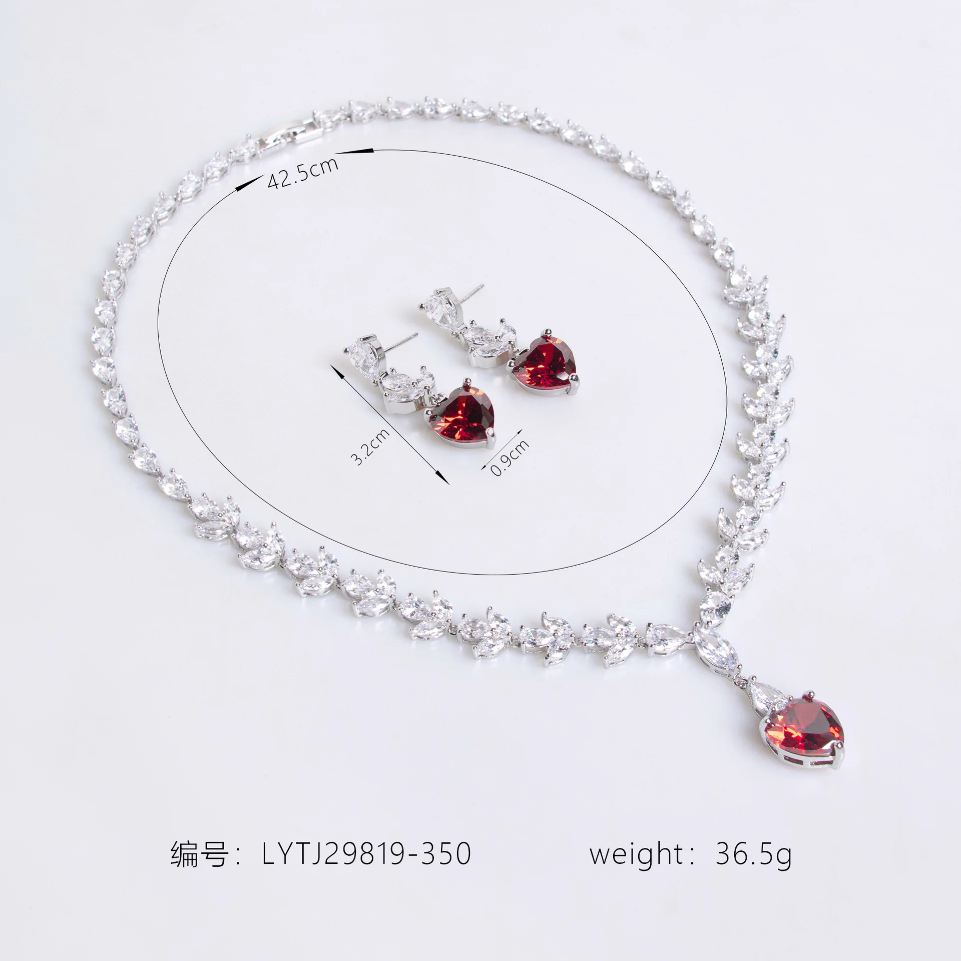 Luxury Bridal Jewelry Set Women Necklace And Earrings Set Cubic Zirconia CZ Wedding Jewellery Set Party Prom Accessories Gift - Image 5