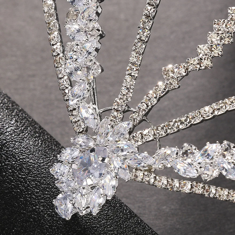 Stonefans Water Drop Forehead Chain Indian Jewellery for Women Bridal Headpiece Rhinestone Headband Hair Accessories Wedding - Image 5