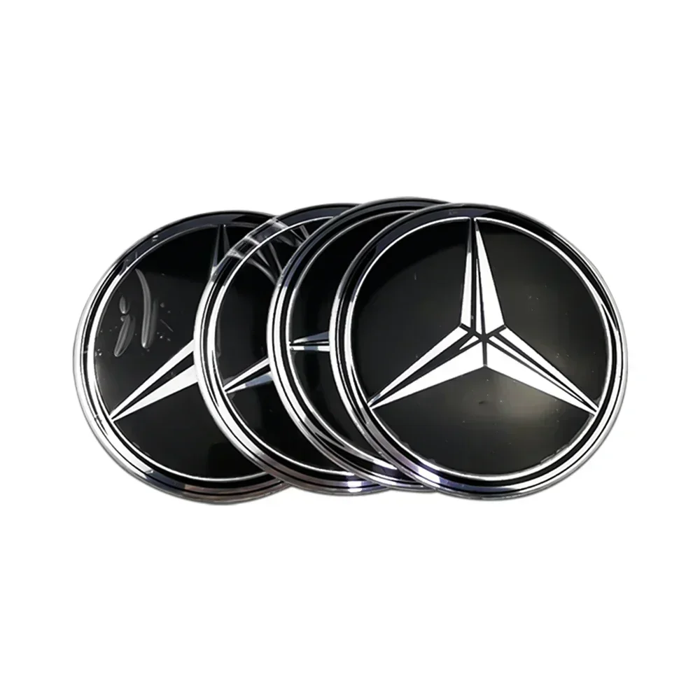75mm Car Wheel Hub Emblem Sticker for Mercedes Benz W203 W204 W205 W209 W210 W211 W212 W176 W166 W163 W221 Auto Rim Center Decal - Image 14