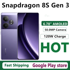 Original Realme GT Neo 6 Mobile Phone Snapdragon 8S Gen 3 Android 14.0 OTA 6.78 AMOLED 120HZ 120W Charge 50.0MP 5500mAh Battery