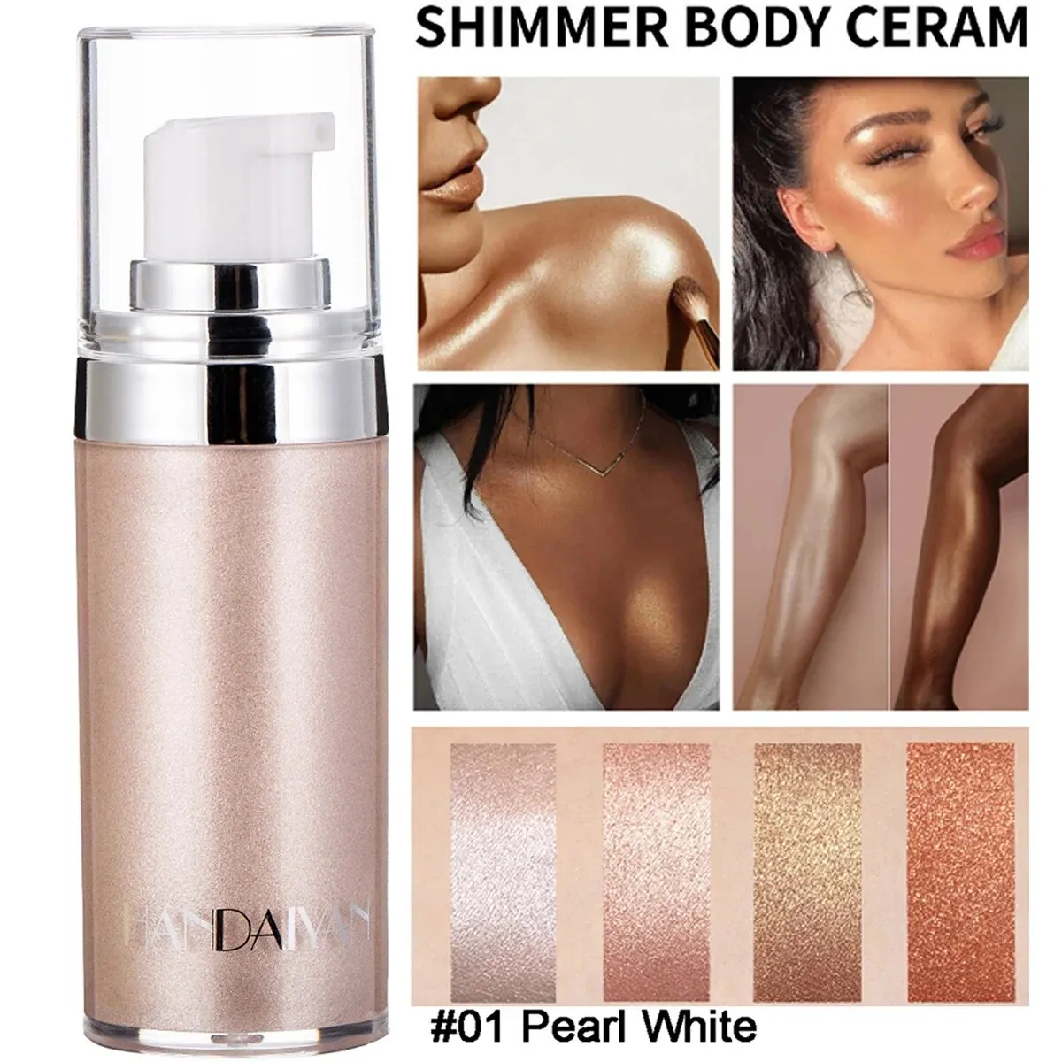 HANDAIYAN Face Highlighter Lotion Summer Beach Sexy Full Body Glow Body Highlighter - Image 10