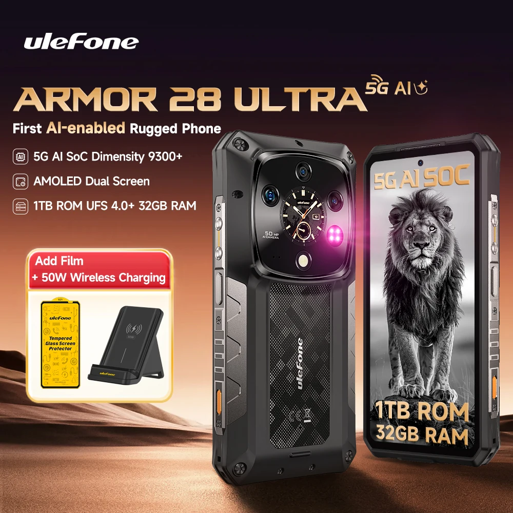 【World Premiere】Ulefone Armor 28 Ultra 5G AI Rugged Phone 1TB ROM+32GB RAM Android Smartphone AMOLED 6.67" 10600mAh Mobile phone - 图片 11