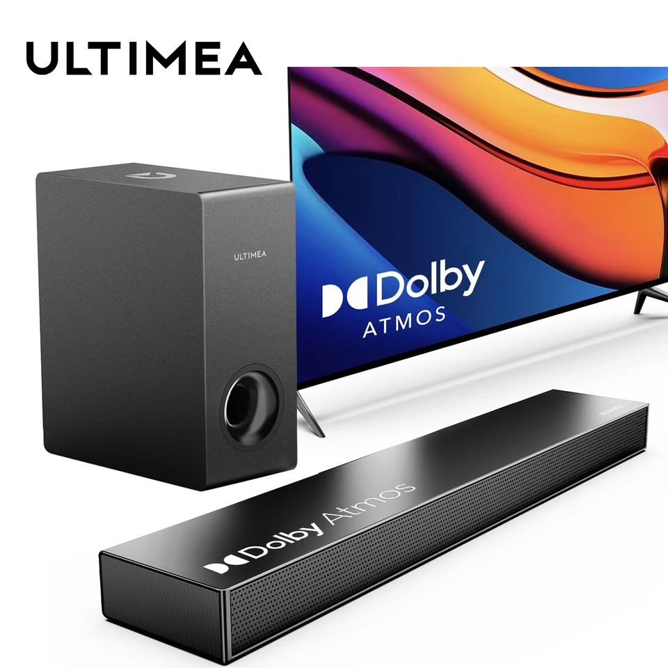 ULTIMEA 190W 2.1 Soundbar with Dolby Atmos,3D Surround Sound System with Subwoofer for TV,Home Theater Bluetooth Speakers - Image 7