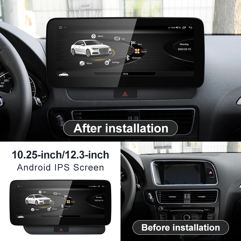 Factory Price 8G 64G Android13 12.3inch Carplay AUTO For AUDI 09-16 Q5 Car Video Players GPS Navigation Bluetooth Android Radio - Image 2