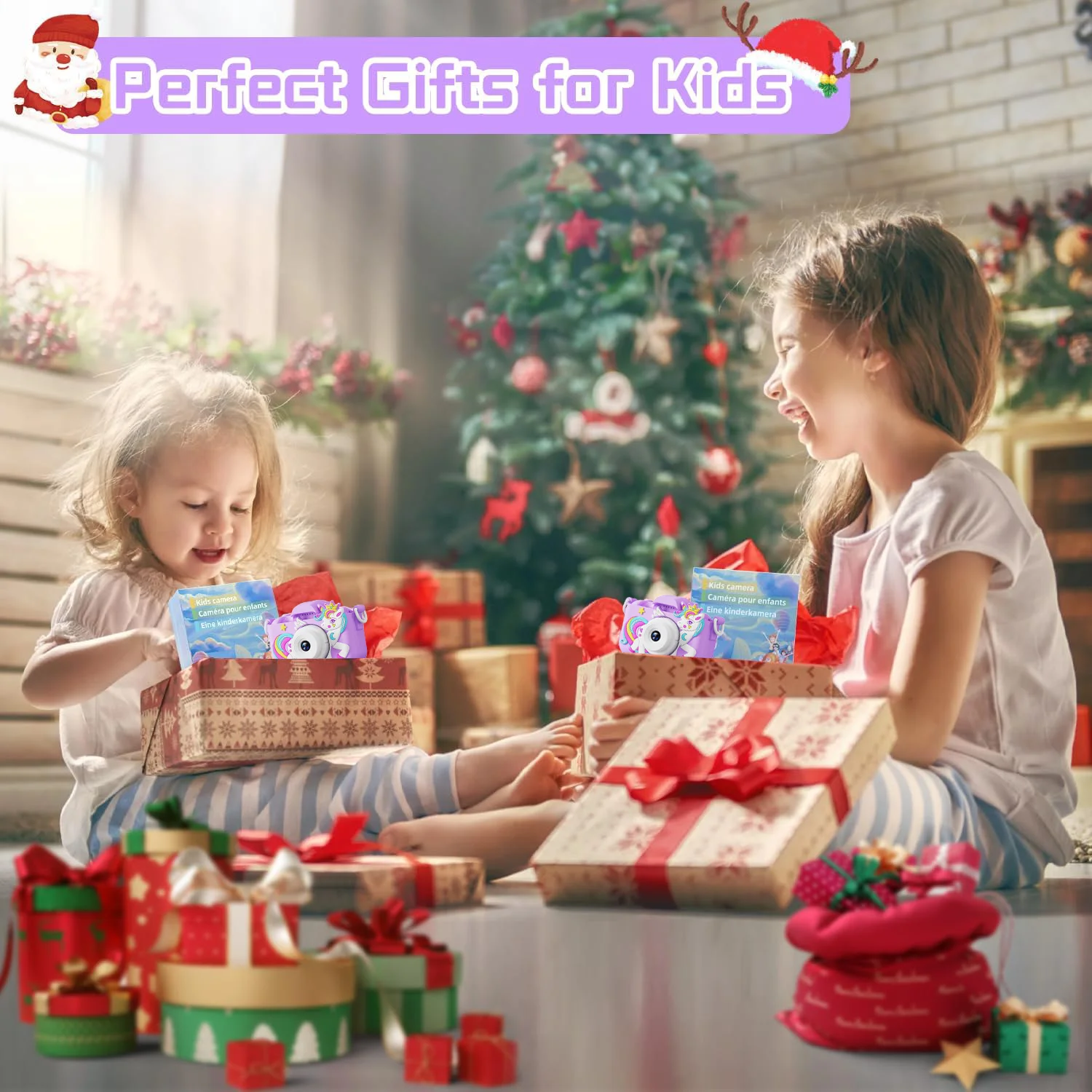 Kids Camera Toys for Boys Girls Selfie HD Digital Video Shockproof Camcorder Christmas Birthday Girls 32GB Card Included - Image 6