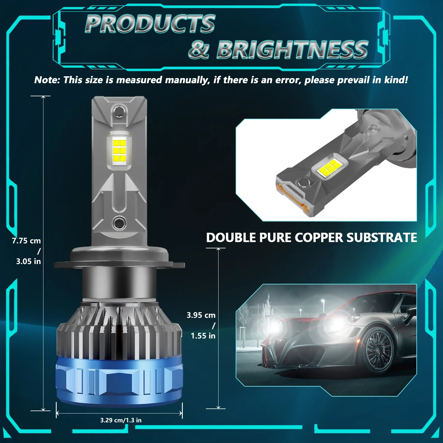 EAGLEVISION Led Headlight Lamp Bulb for Cars H4 Turbo Canbus 12v 24v 1800W High Power Lamp HB3 HB4 9012 H1 H4 H7 H11 H13 - Image 2