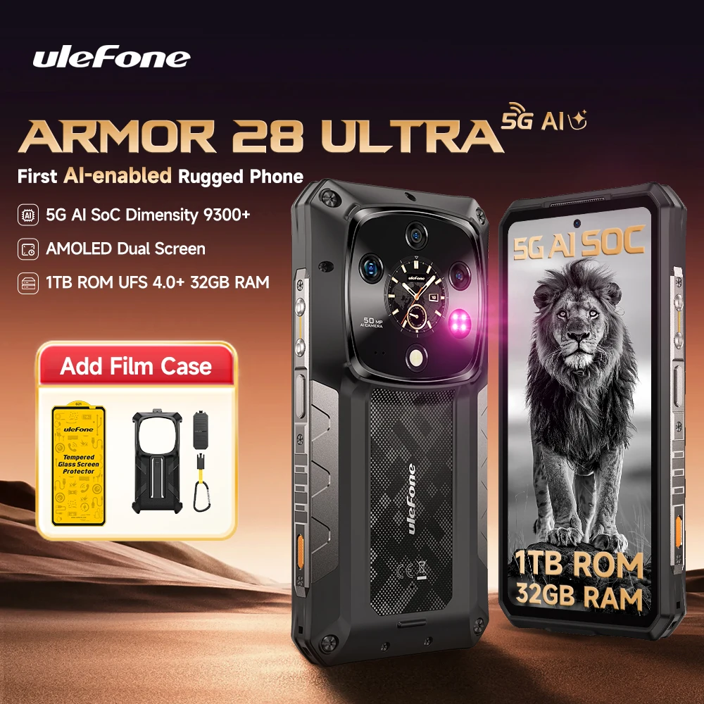 【World Premiere】Ulefone Armor 28 Ultra 5G AI Rugged Phone 1TB ROM+32GB RAM Android Smartphone AMOLED 6.67" 10600mAh Mobile phone - 图片 7