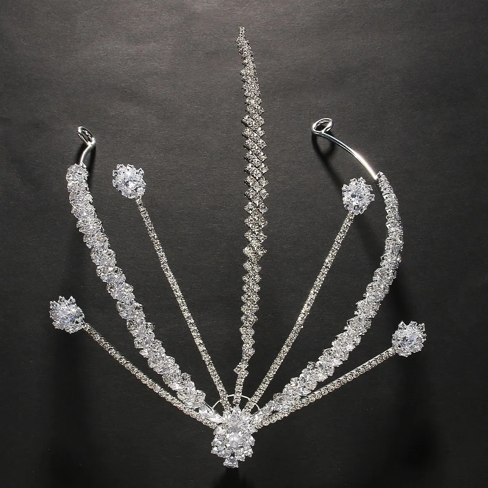 Stonefans Water Drop Forehead Chain Indian Jewellery for Women Bridal Headpiece Rhinestone Headband Hair Accessories Wedding - Image 2