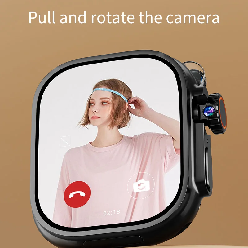 DW100 Ultra Smartwatch 4G/5G AMOLED Smartwatch with Rotating Camera 8GB+128GB GPS/WiFi/NFC/SIM Android 8.1 Sport Watch - Image 2