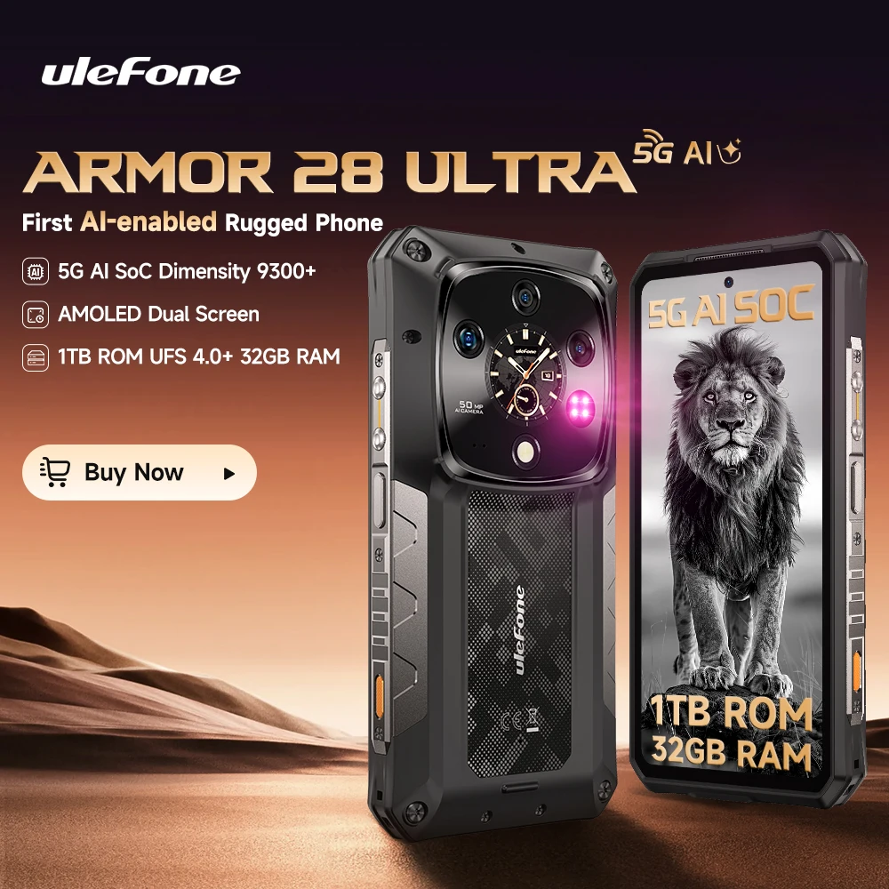 【World Premiere】Ulefone Armor 28 Ultra 5G AI Rugged Phone 1TB ROM+32GB RAM Android Smartphone AMOLED 6.67" 10600mAh Mobile phone - 图片 9