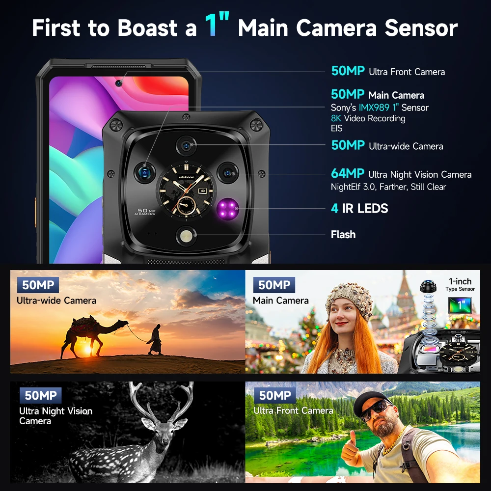 【World Premiere】Ulefone Armor 28 Ultra 5G AI Rugged Phone 1TB ROM+32GB RAM Android Smartphone AMOLED 6.67" 10600mAh Mobile phone - 图片 5