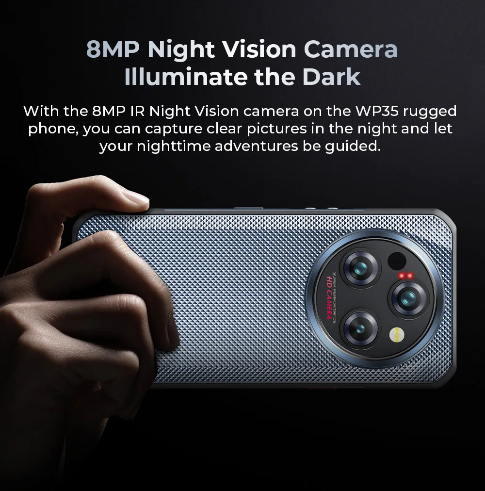 Oukitel WP35 Rugged Smartphone, 5G, 11000mAh, 24GB + 256GB, Andiron 14, 64 MP, NFC Cell Phone - Image 6