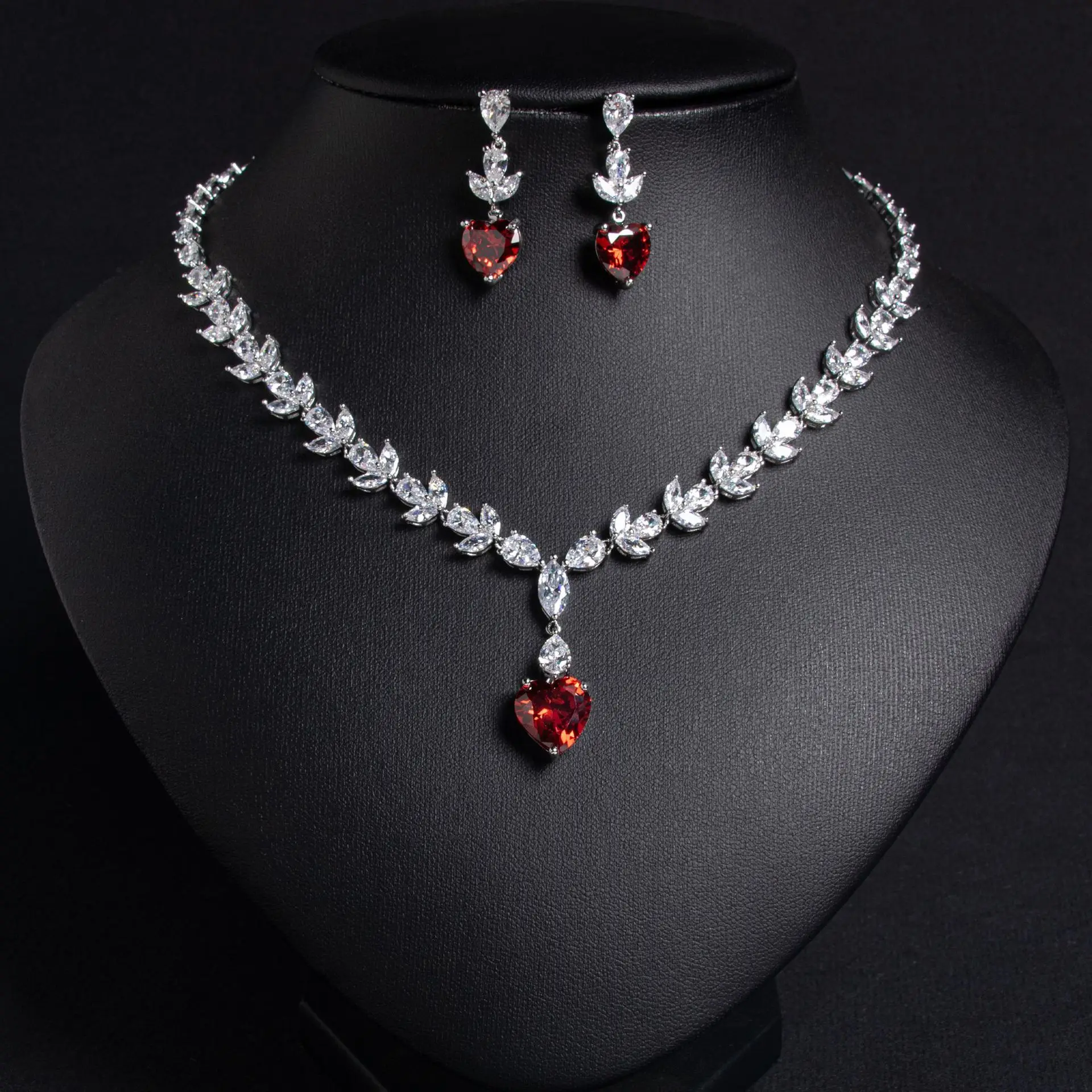 Luxury Bridal Jewelry Set Women Necklace And Earrings Set Cubic Zirconia CZ Wedding Jewellery Set Party Prom Accessories Gift - Image 4