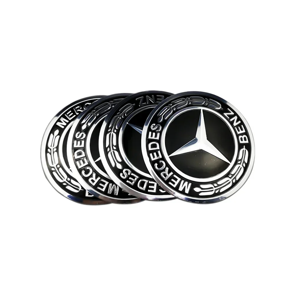 75mm Car Wheel Hub Emblem Sticker for Mercedes Benz W203 W204 W205 W209 W210 W211 W212 W176 W166 W163 W221 Auto Rim Center Decal - Image 13